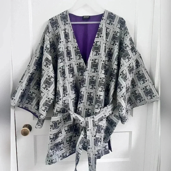 Ernst San Francisco Jack of Spade ART RARE KIMONO One Size - Picture 1 of 5